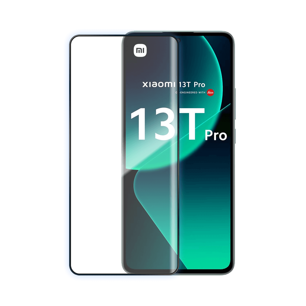 Verre trempé intégral 5D 9H – protection écran compatible Xiaomi 13T / 13T Pro – PROTECT Noir