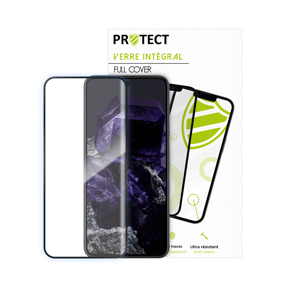 Verre trempé intégral 5D 9H – protection écran Google Pixel 8 – PROTECT Noir - Vue 2