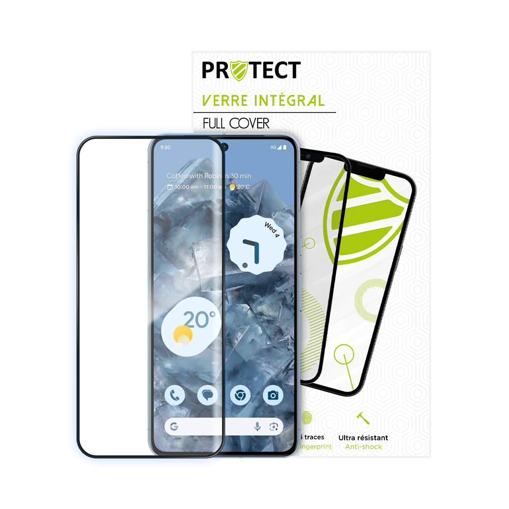 Verre trempé intégral 5D 9H – protection écran Google Pixel 8 Pro – PROTECT Noir - Vue 2