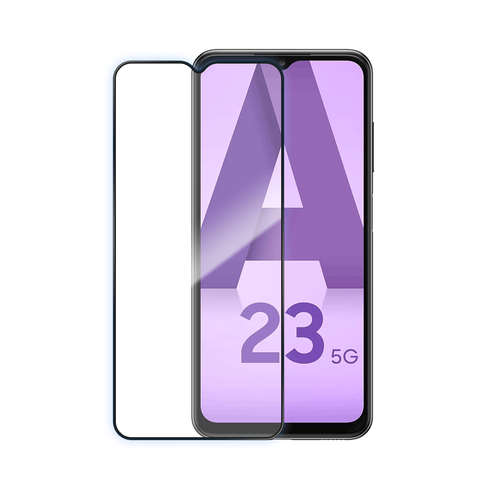 Verre trempé intégral 5D 9H – protection écran compatible Samsung Galaxy A23 5G / A23 4G – PROTECT Noir