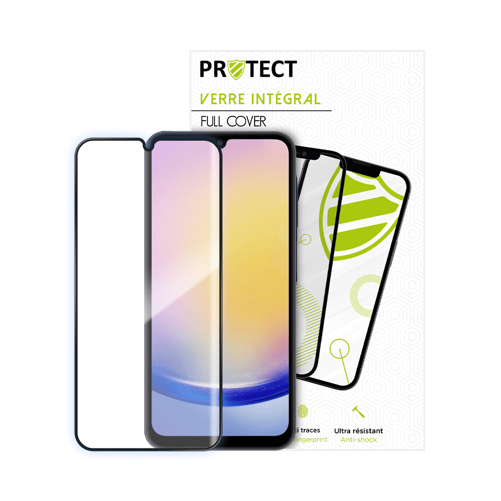 Verre trempé intégral 5D 9H – protection écran compatible Samsung Galaxy A24 4G / A25 5G / A15 5G / A15 4G – PROTECT Noir - Vue 2