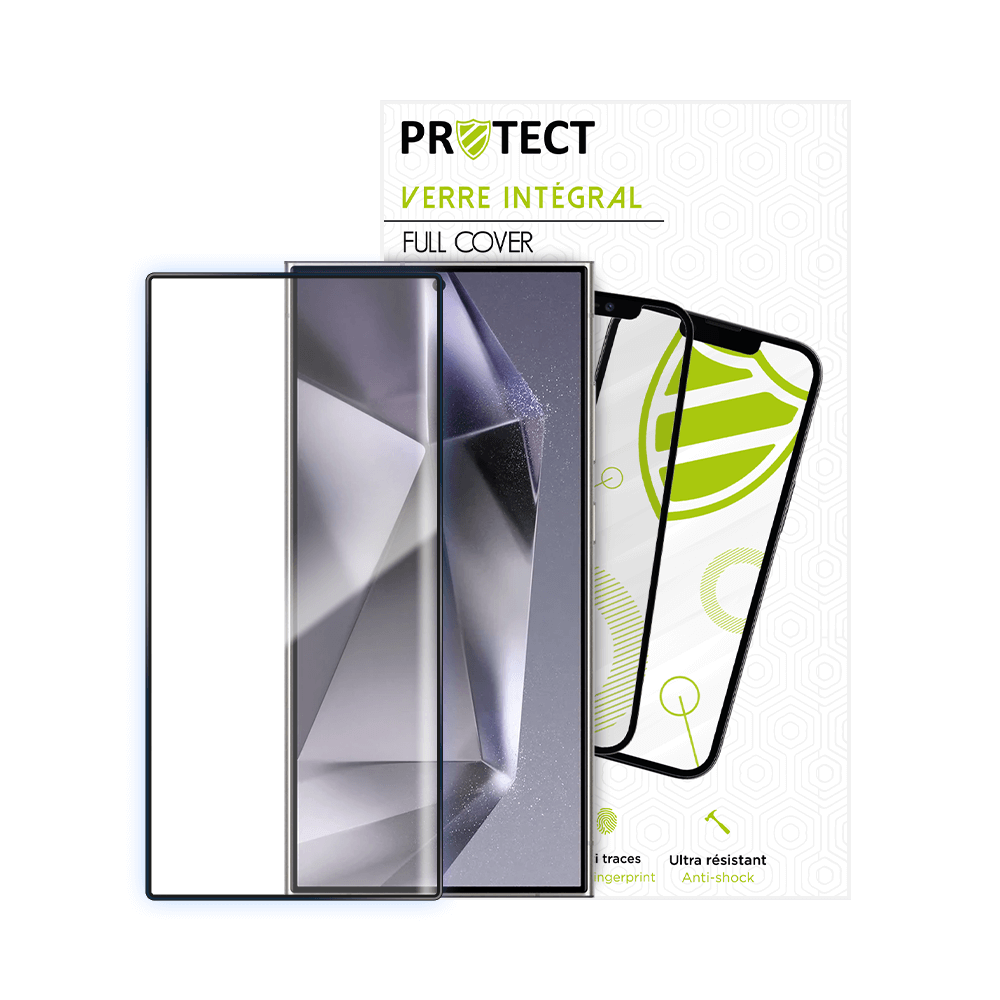 Verre trempé intégral 5D 9H – protection écran Samsung Galaxy S24 Ultra 5G – PROTECT Noir - Vue 2