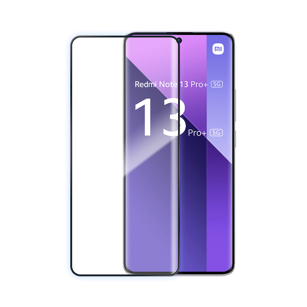 Verre trempé intégral 5D 9H – protection écran Xiaomi Redmi Note 13 Pro+ 5G – PROTECT Noir