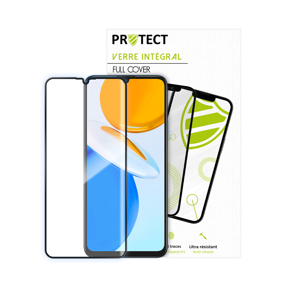 Verre trempé intégral 5D 9H – protection écran Honor X7 – PROTECT Noir - Vue 2