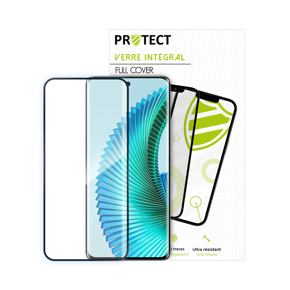 Verre trempé intégral 5D 9H – protection écran Honor Magic 6 Lite 5G – PROTECT Noir - Vue 2