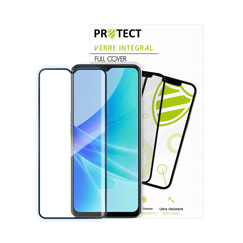 Verre trempé intégral 5D 9H – protection écran compatible OPPO A57 / A57s 4G – PROTECT Noir - Vue 2