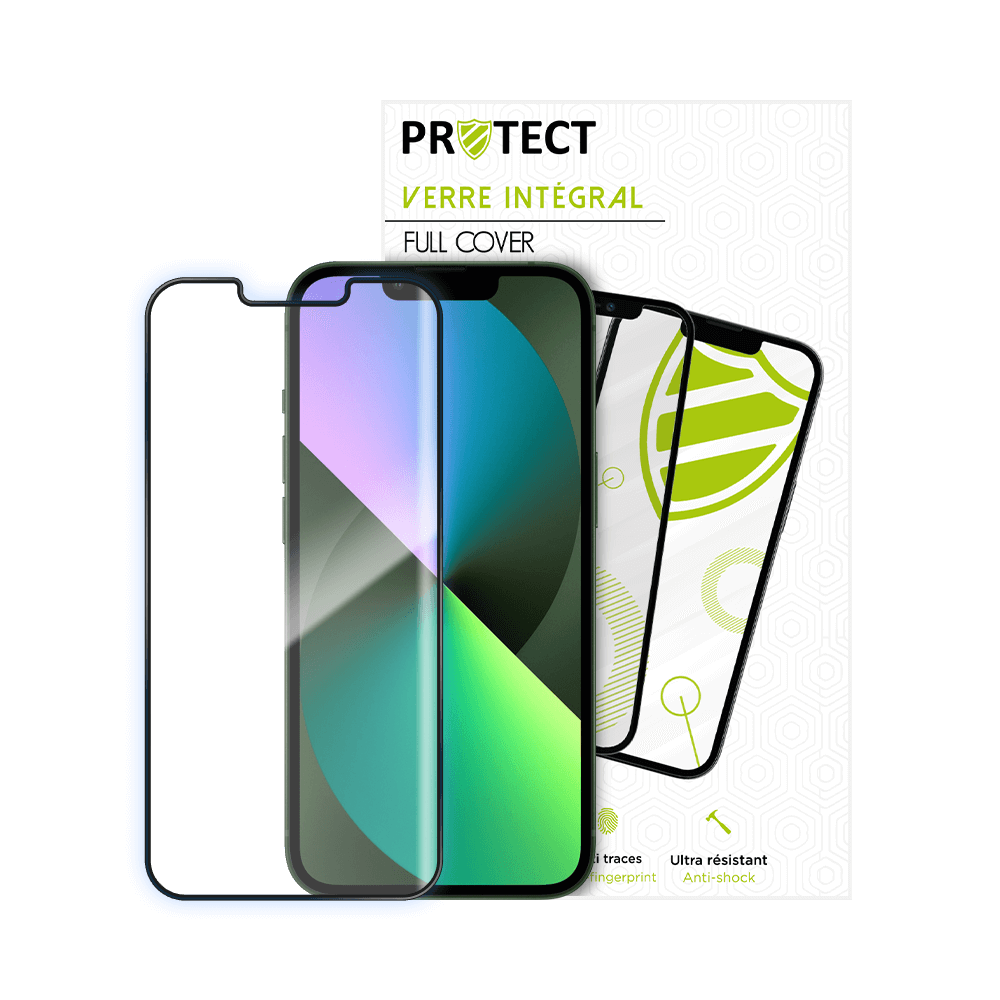 Verre trempé intégral 5D 9H – protection écran Apple iPhone 13 mini – PROTECT Noir - Vue 2