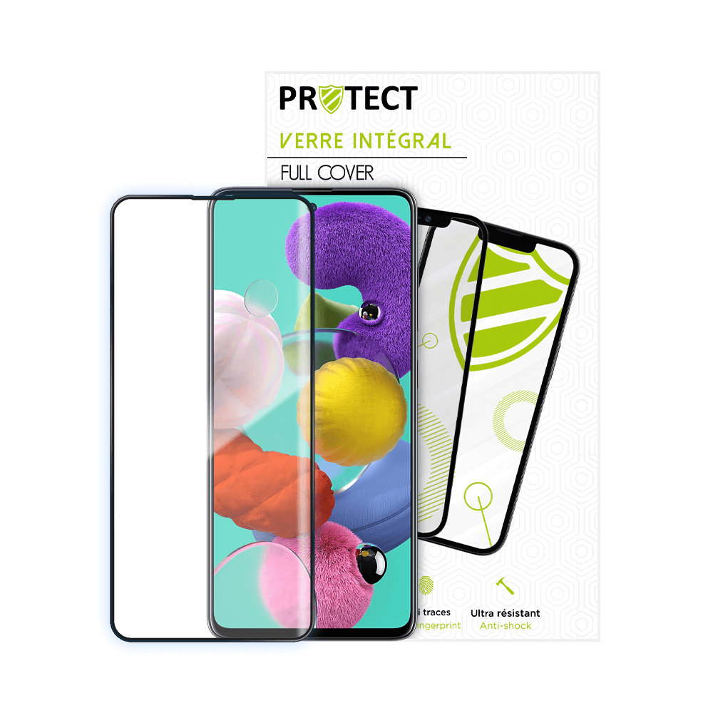 Verre trempé intégral 5D 9H – protection écran compatible Samsung Galaxy A52 5G / A52 4G / A52s 5G – PROTECT Noir - Vue 2