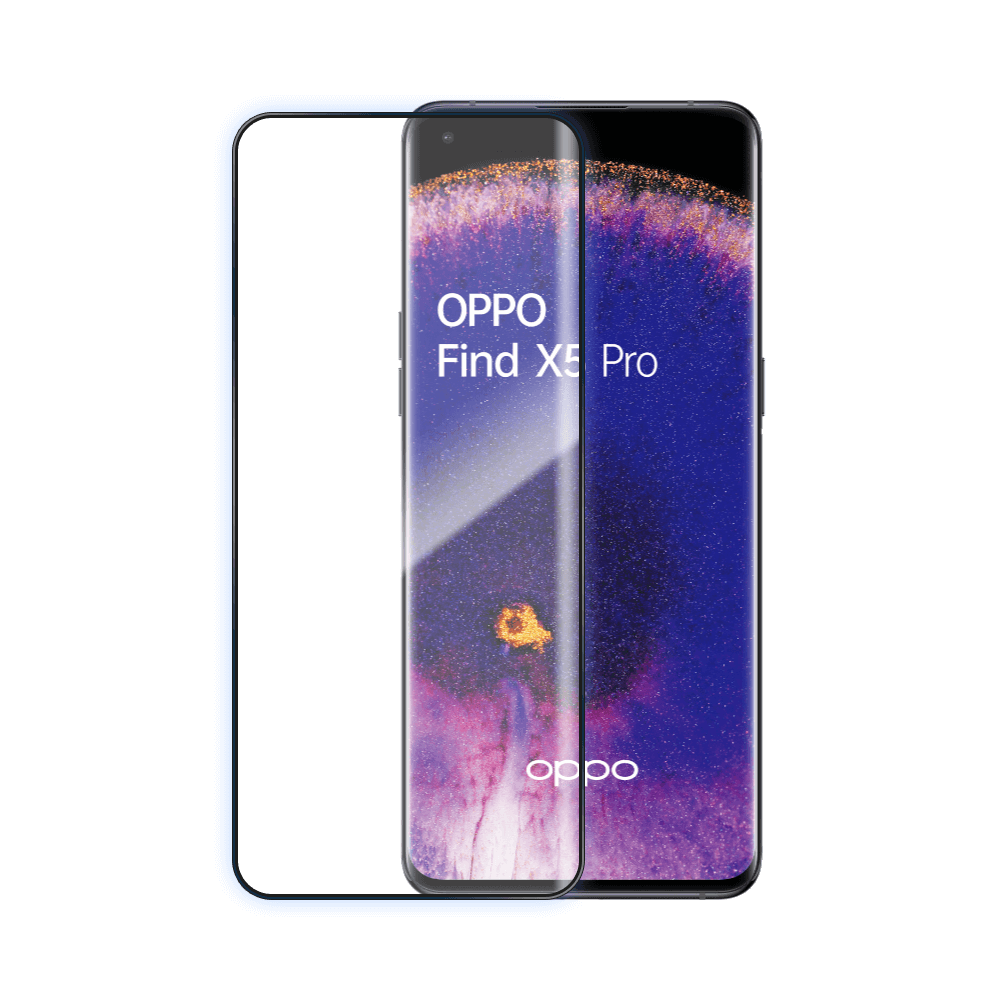 Verre trempé intégral 5D 9H – protection écran OPPO Find X5 Pro – PROTECT Noir