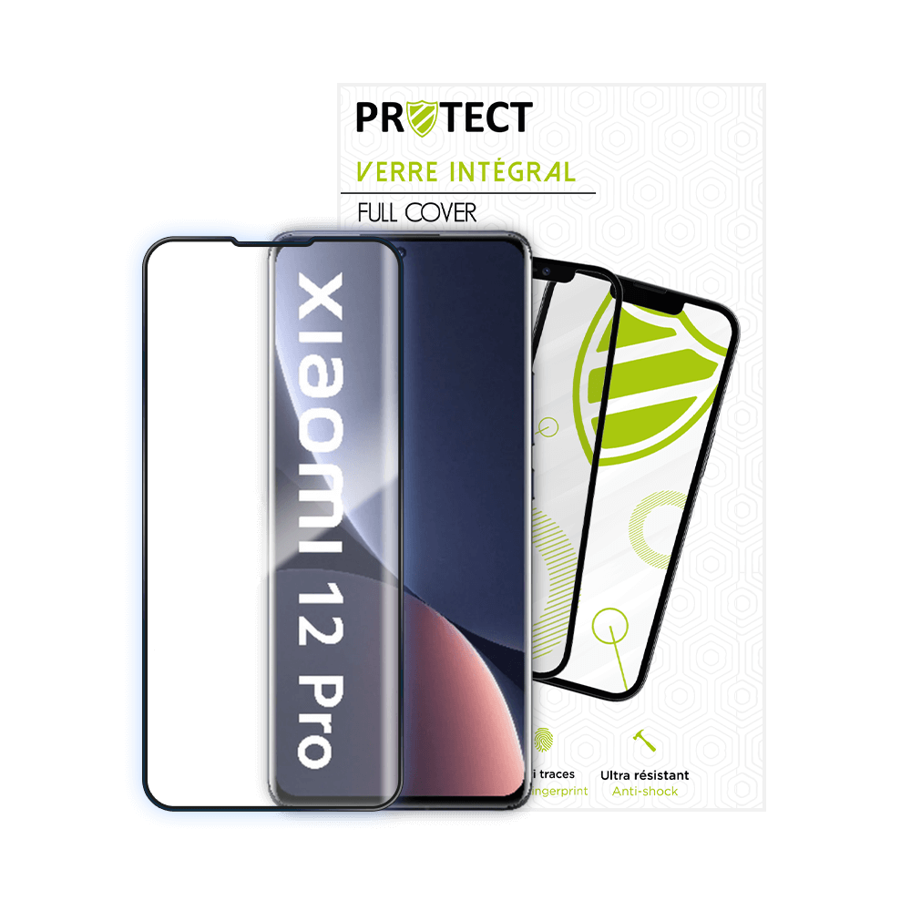 Verre trempé intégral 5D 9H – protection écran Xiaomi 12 Pro – PROTECT Noir - Vue 2