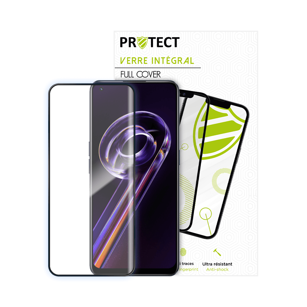 Verre trempé intégral 5D 9H – protection écran Realme 9 Pro 5G – PROTECT Noir - Vue 2