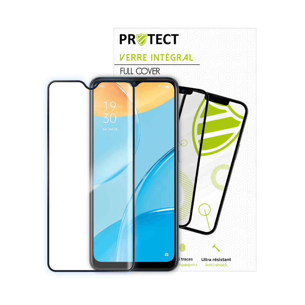 Verre trempé intégral 5D 9H – protection écran OPPO A15 – PROTECT Noir - Vue 2