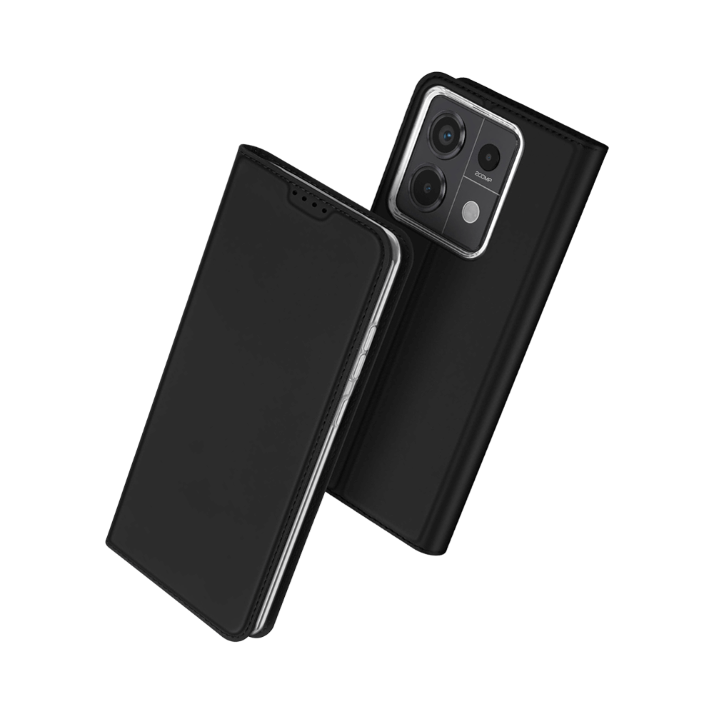Housse folio Xiaomi Redmi Note 13 Pro / Poco X6 porte-carte – Dux Ducis Skin Pro Noir