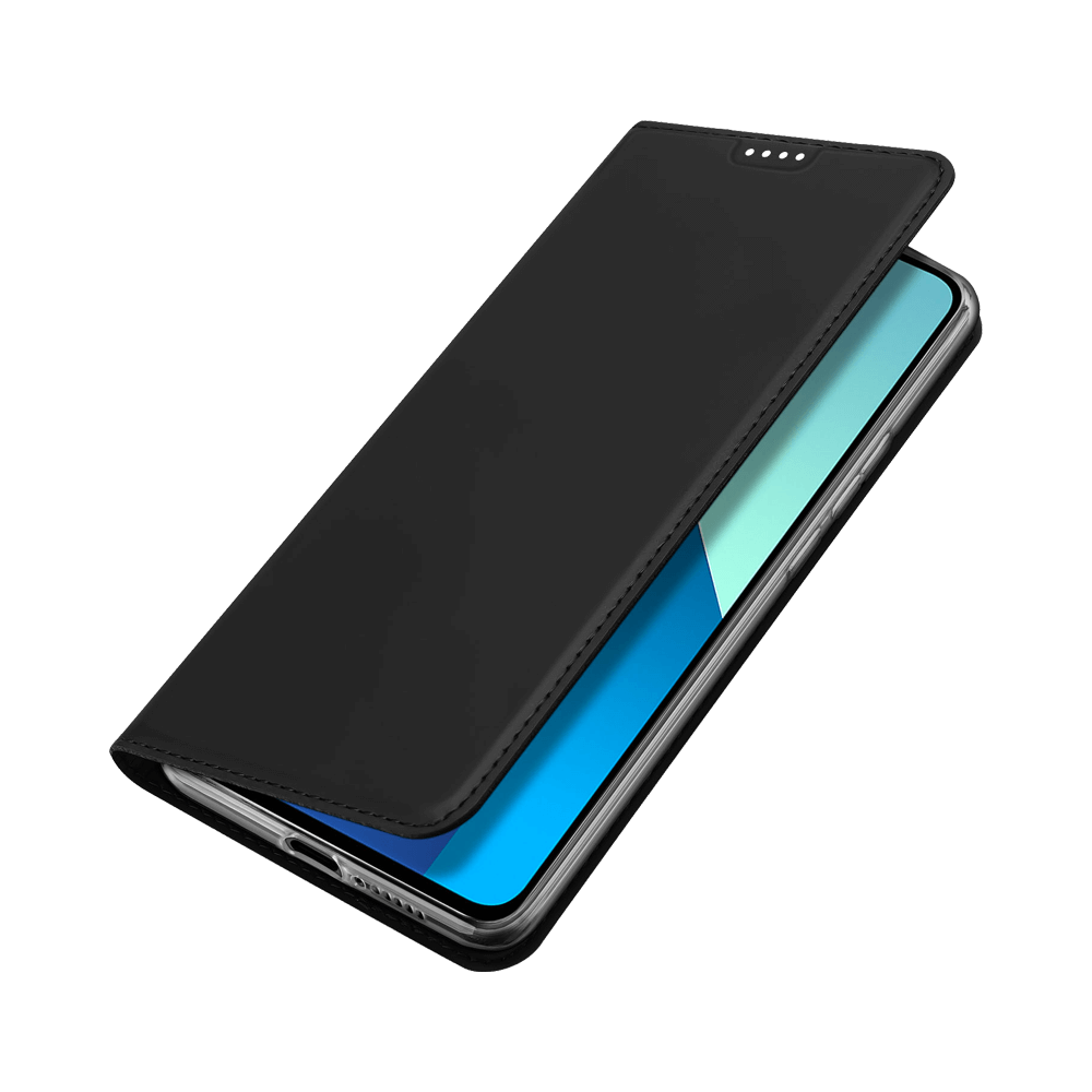 Housse folio Xiaomi Redmi Note 13 4G porte-carte – Dux Ducis Skin Pro Noir - Vue 3