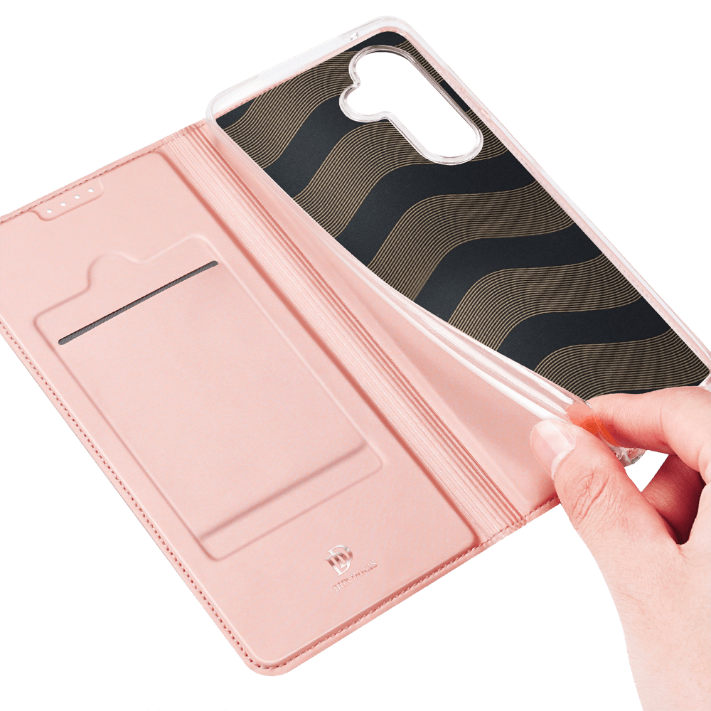 Housse folio Samsung Galaxy A55 5G porte-carte – Dux Ducis Skin Pro Noir - Vue 5