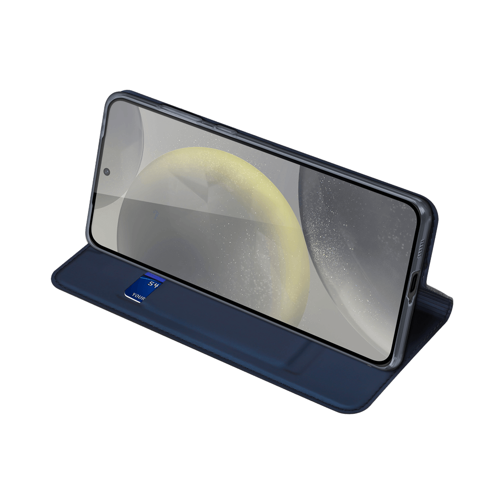Housse folio Samsung Galaxy S24+ 5G porte-carte – Dux Ducis Skin Pro Bleu - Vue 4