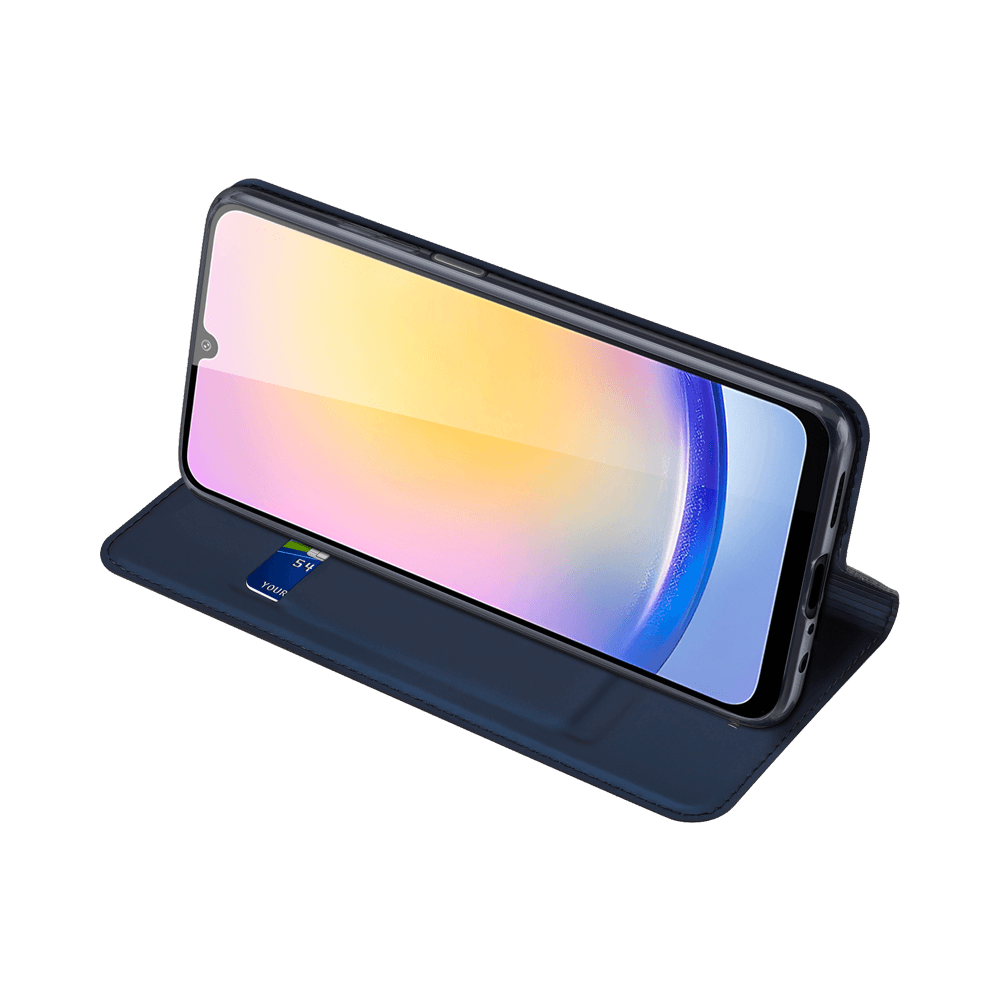 Housse folio Samsung Galaxy A25 5G porte-carte – Dux Ducis Skin Pro Noir - Vue 4