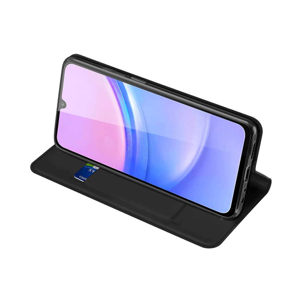 Housse folio Samsung Galaxy A15 5G porte-carte – Dux Ducis Skin Pro Bleu - Vue 4