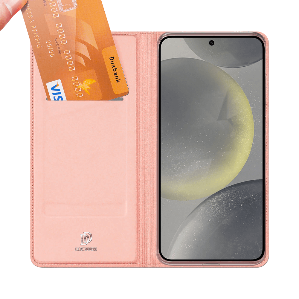 Housse folio Samsung Galaxy S24 5G porte-carte – Dux Ducis Skin Pro Bleu - Vue 2