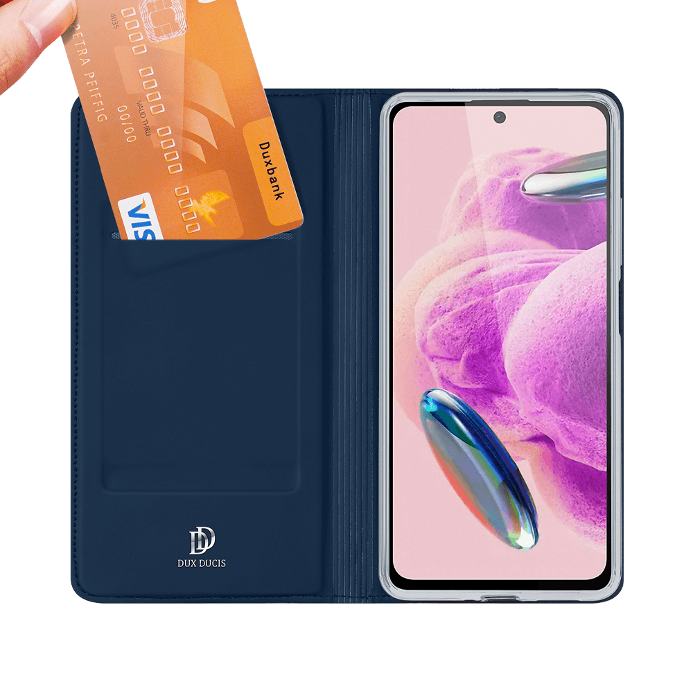 Housse folio Xiaomi Redmi Note 12S porte-carte – Dux Ducis Skin Pro Noir - Vue 2
