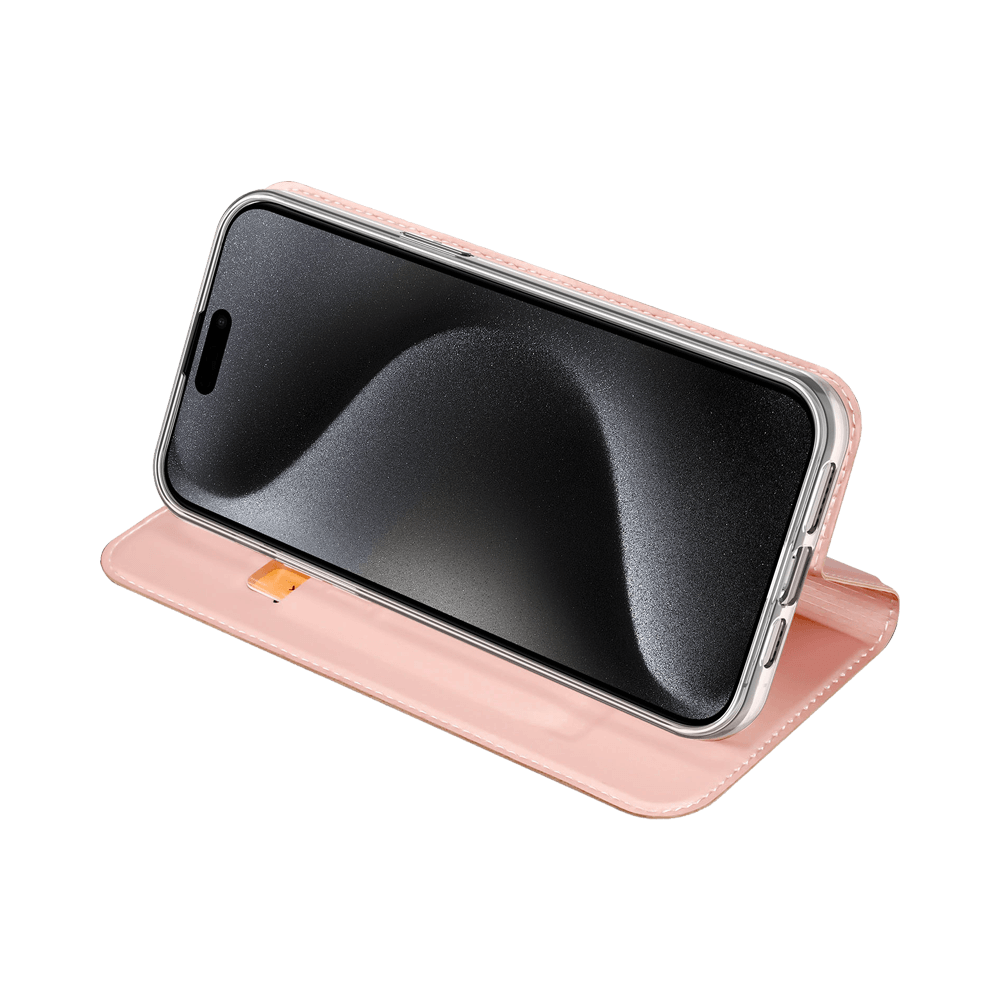 Housse folio iPhone 15 Pro porte-carte – Dux Ducis Skin Pro Bleu - Vue 4