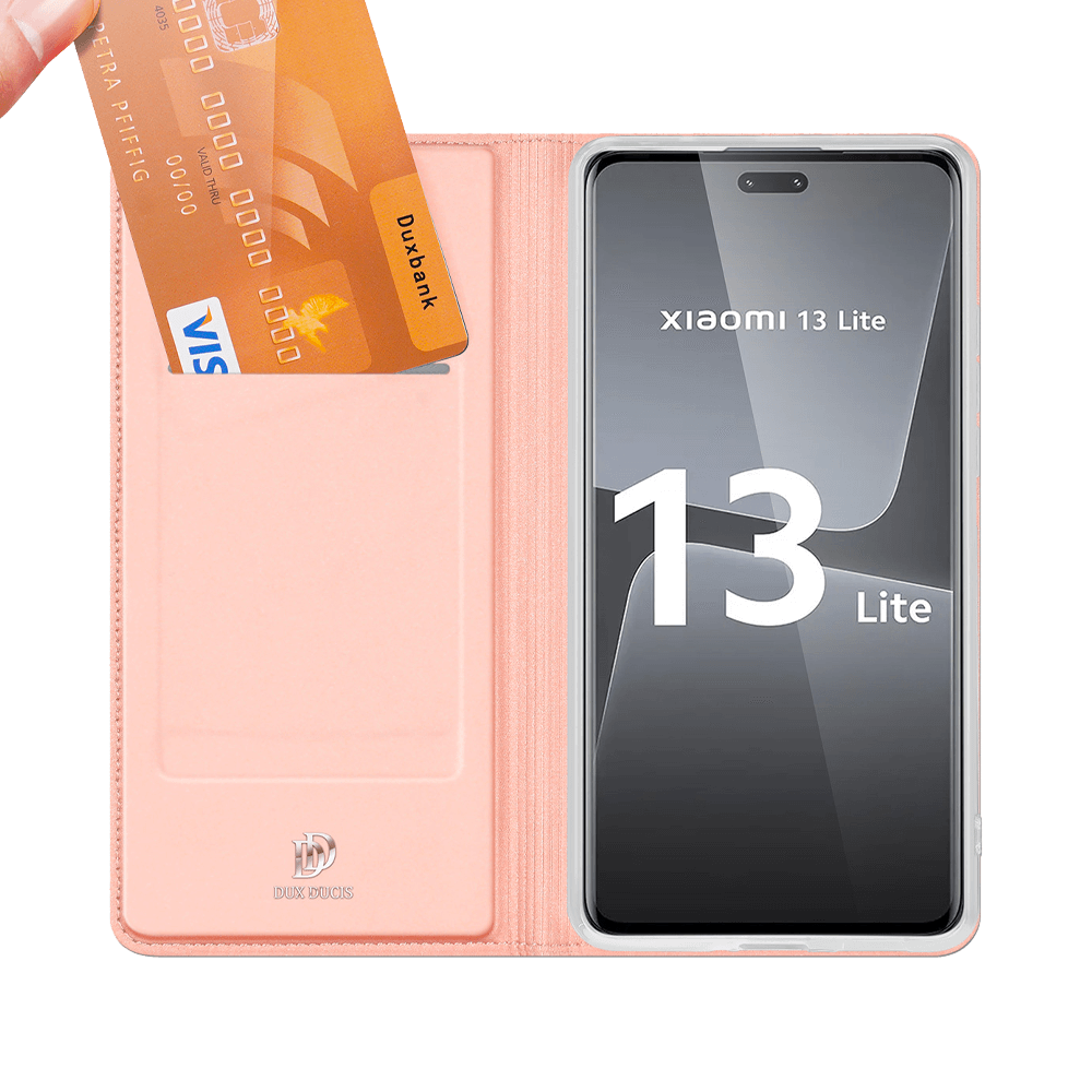 Housse folio Xiaomi 13 Lite porte-carte – Dux Ducis Skin Pro Noir - Vue 2