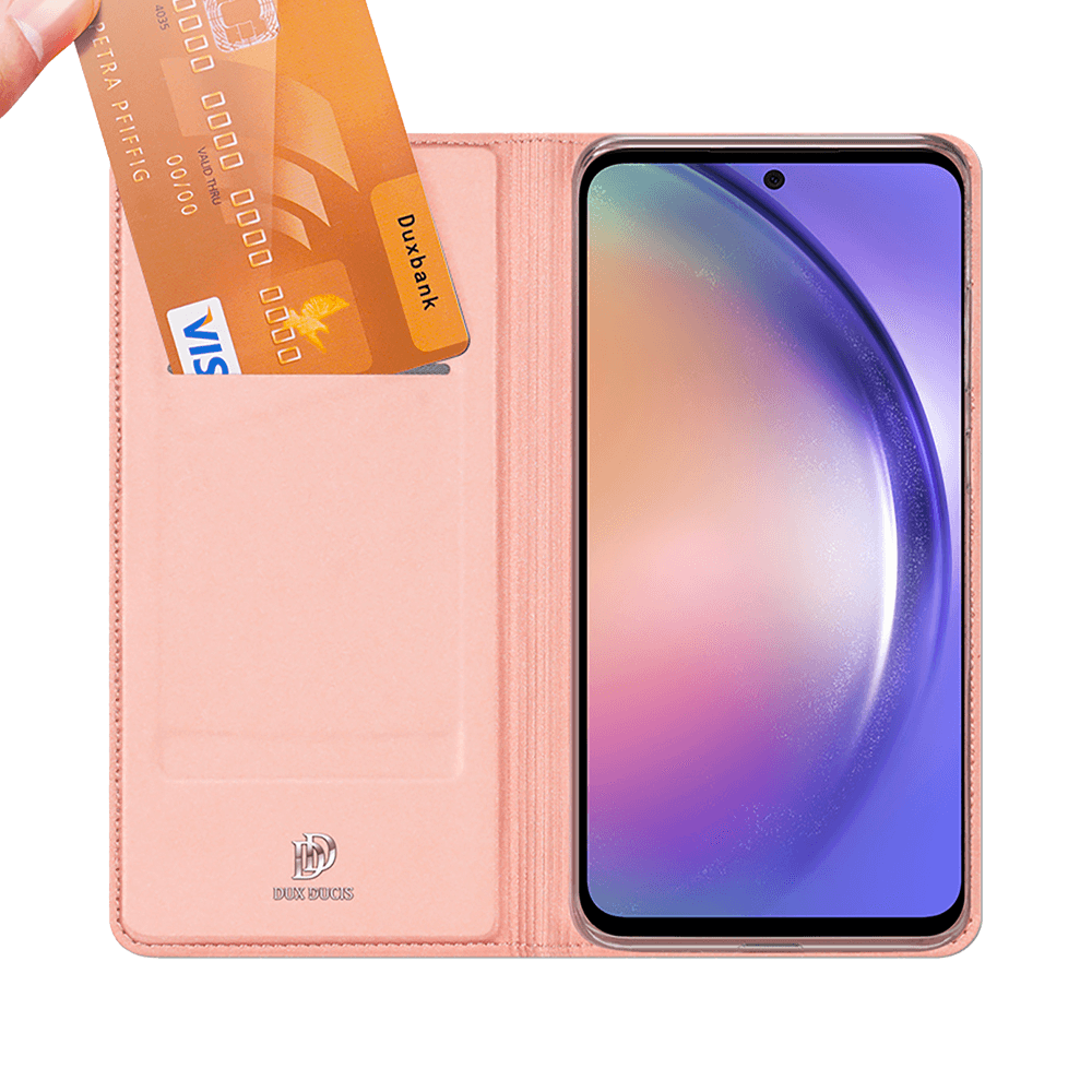 Housse folio Samsung Galaxy A54 porte-carte – Dux Ducis Skin Pro Noir - Vue 2