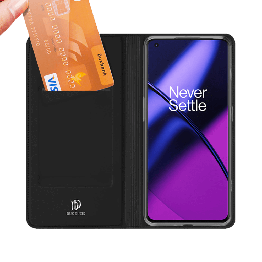 Housse folio OnePlus 11 5G porte-carte – Dux Ducis Skin Pro Noir - Vue 2