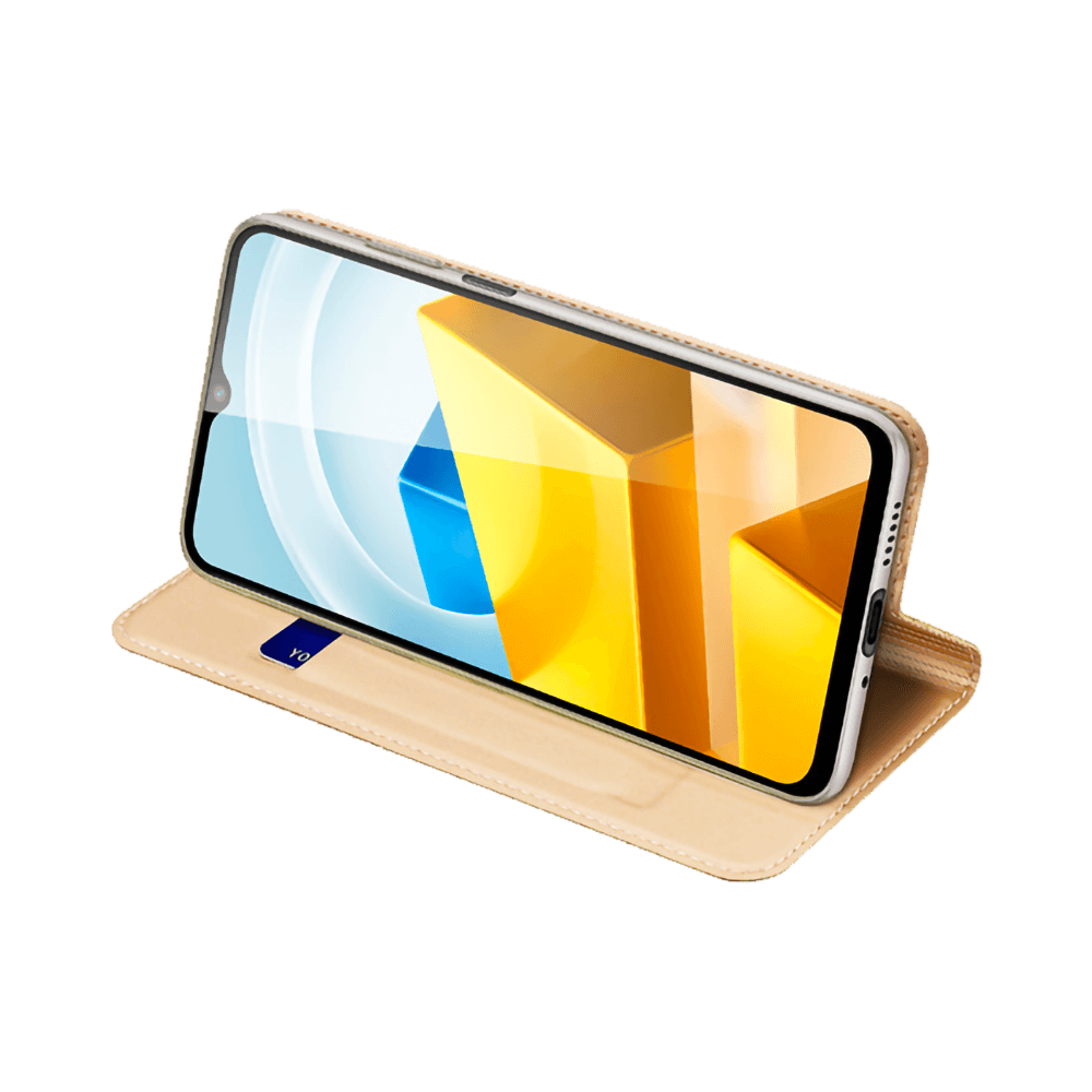 Housse folio Xiaomi Poco M5 porte-carte – Dux Ducis Skin Pro Noir - Vue 4