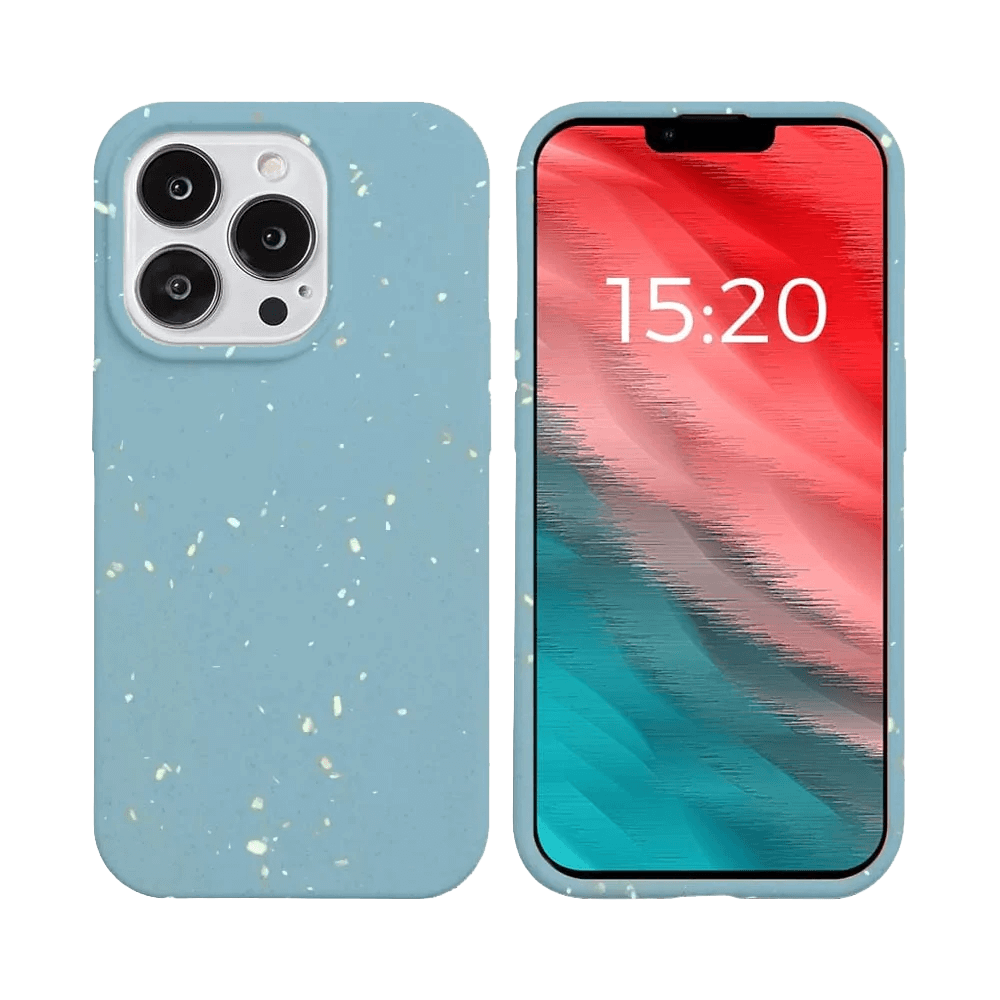 Coque Bambou Biodégradable PROTECT pour Apple iPhone 14 Pro (#6) Bleu