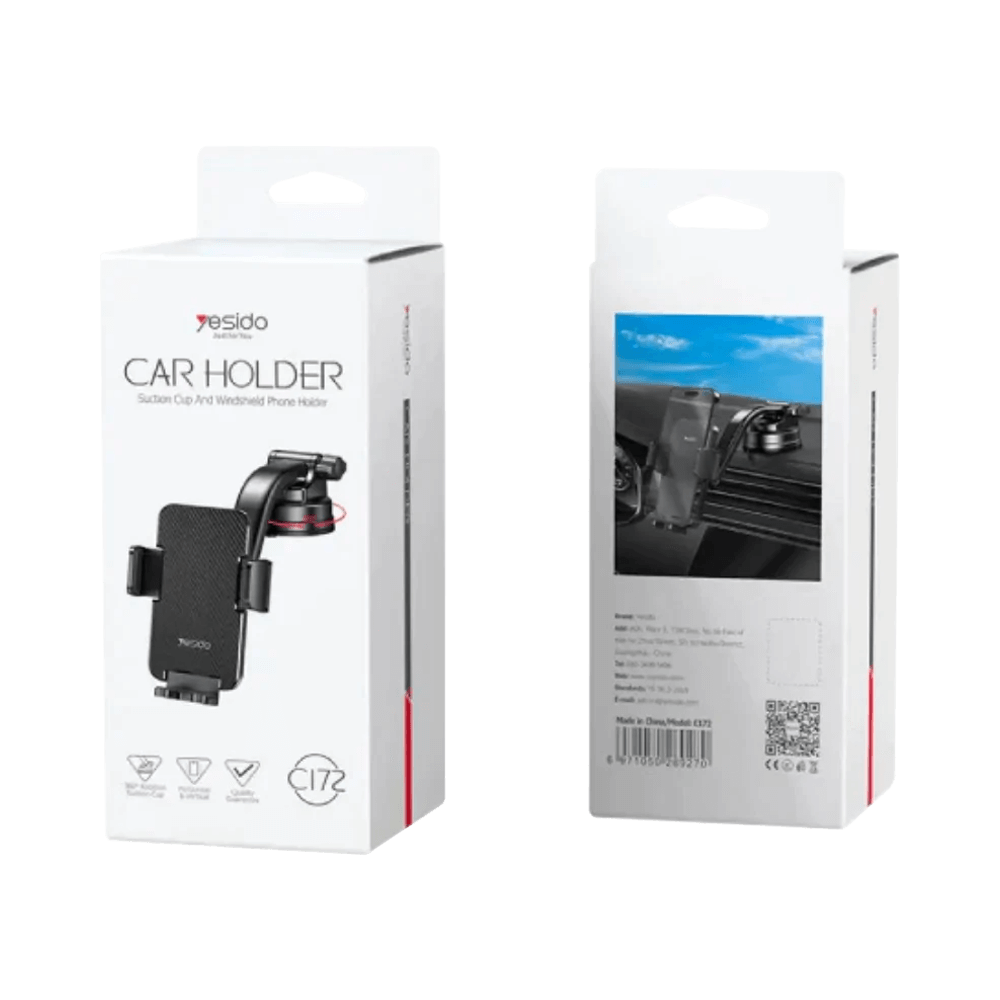 Support smartphone pour voiture Yesido C172 Noir - Vue 3