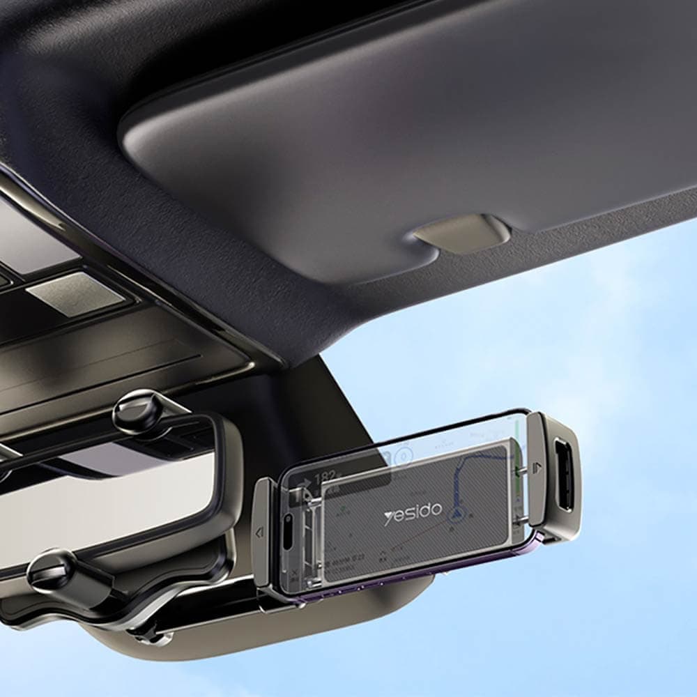 Support smartphone pour voiture Yesido C196 Noir - Vue 3