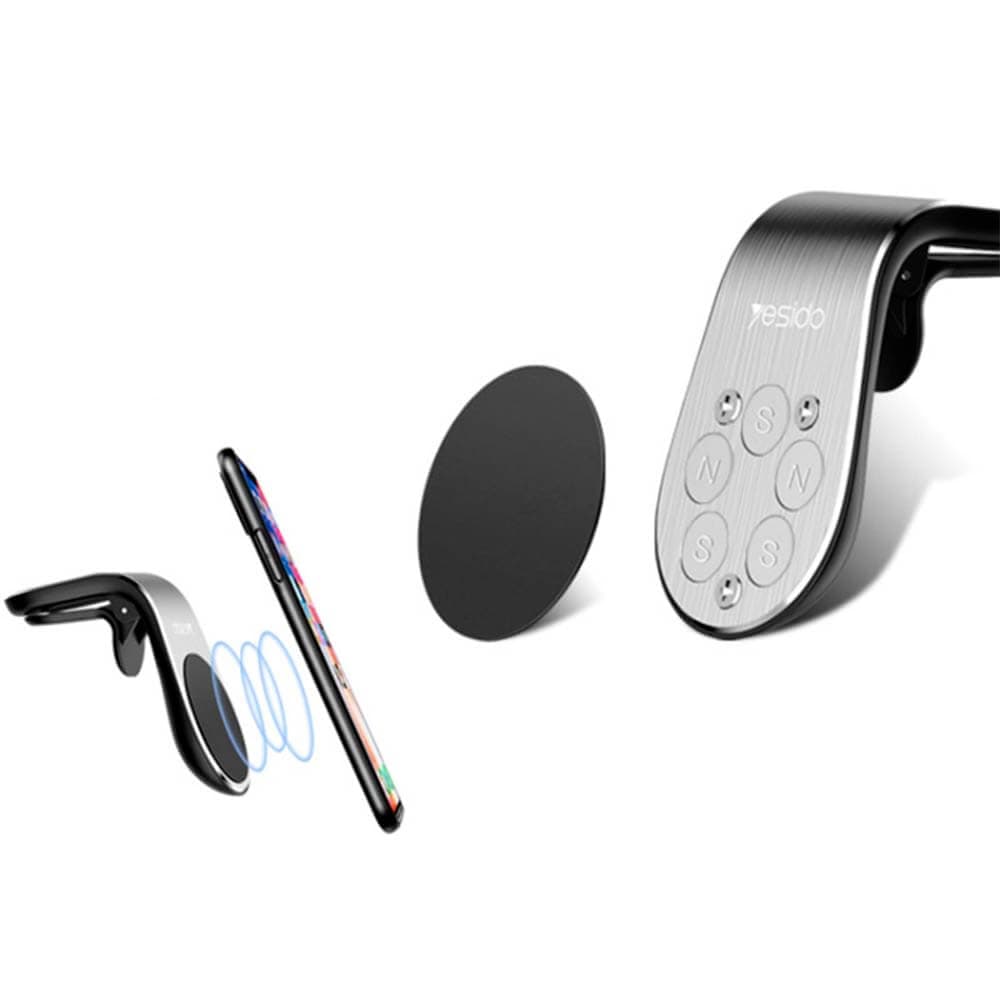 Support smartphone magnétique pour voiture Yesido C64 Noir - Vue 4