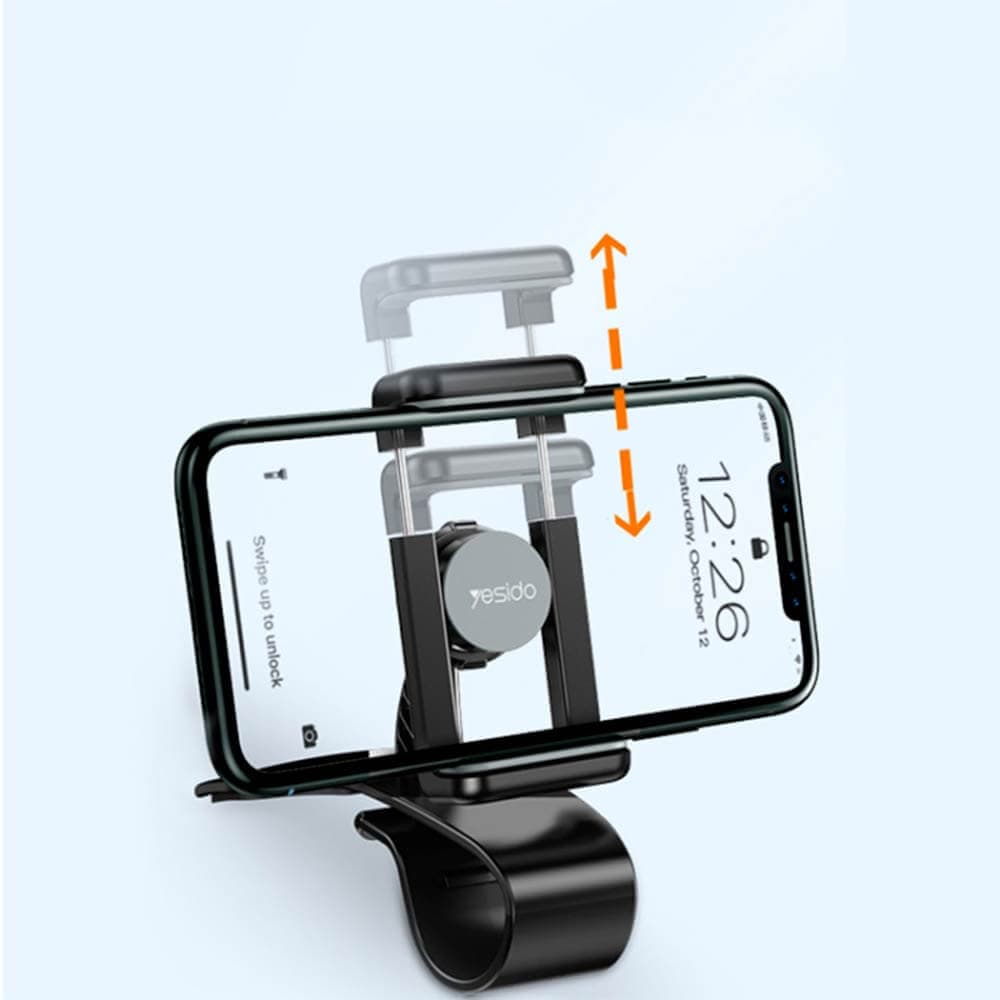 Support smartphone pour voiture Yesido C103 Noir - Vue 2