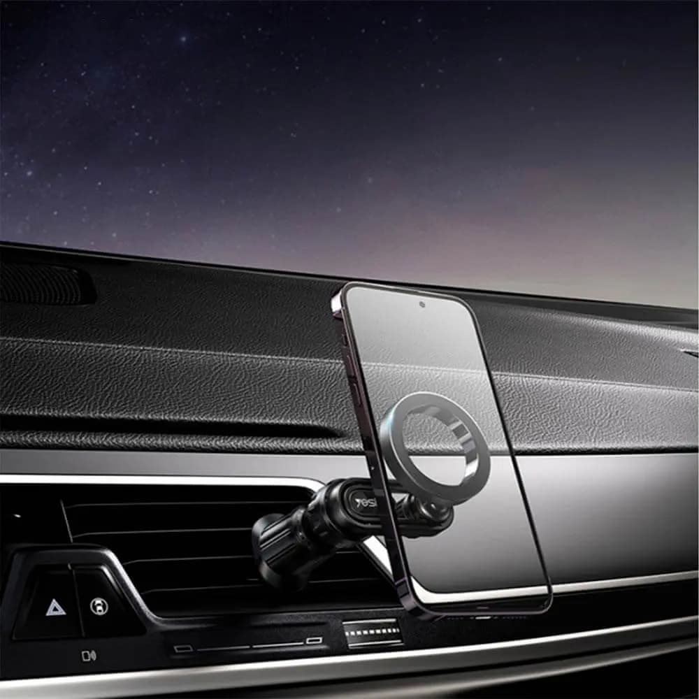 Support smartphone magnétique MagSafe pour voiture Yesido C157 Noir - Vue 4