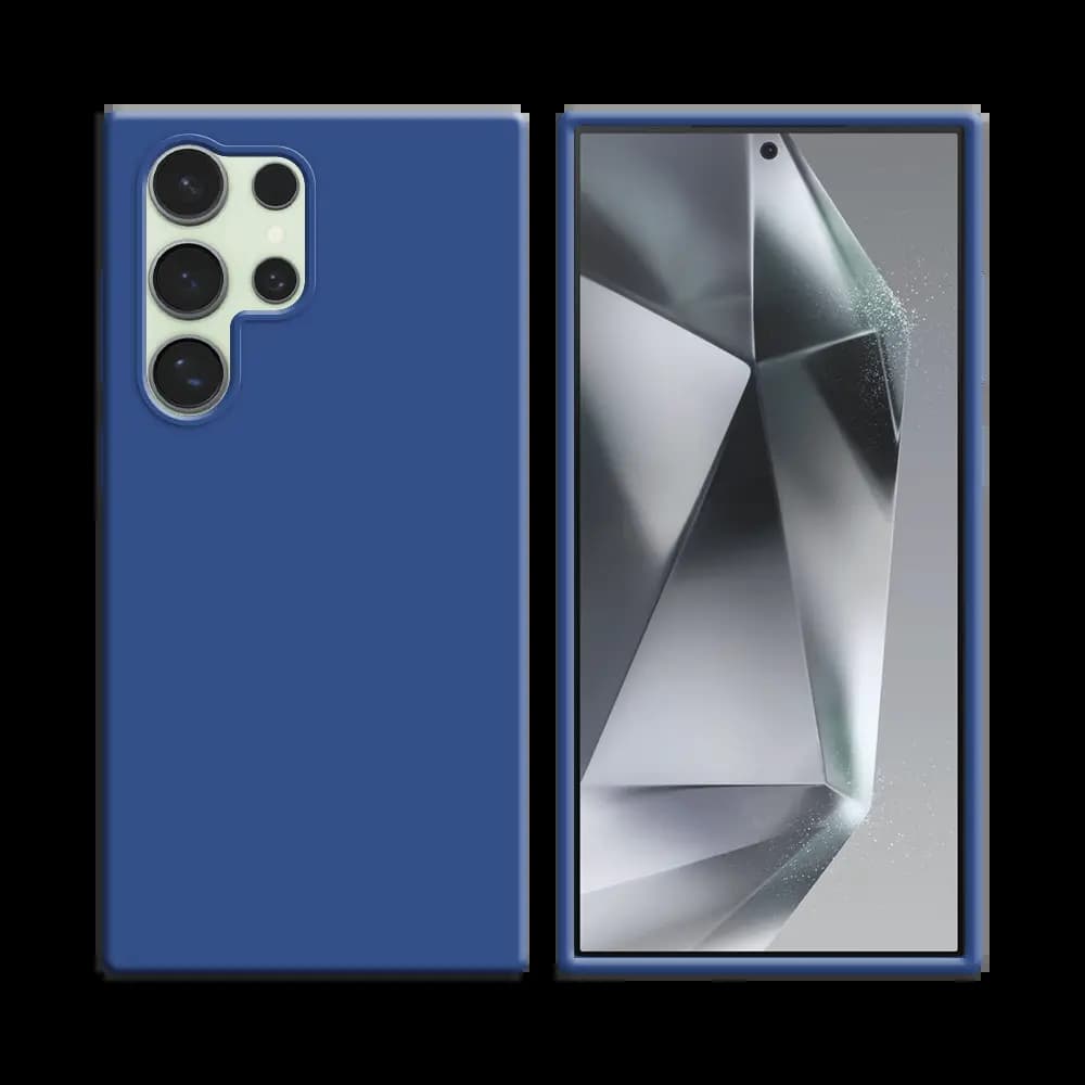 Coque silicone Samsung Galaxy S24 Ultra 5G - Bleu Marine