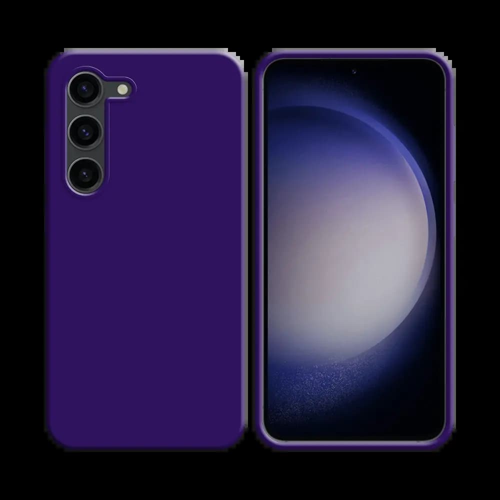 Coque Silicone Compatible pour Samsung Galaxy S23 Plus 5G S916 (#7) Mauve