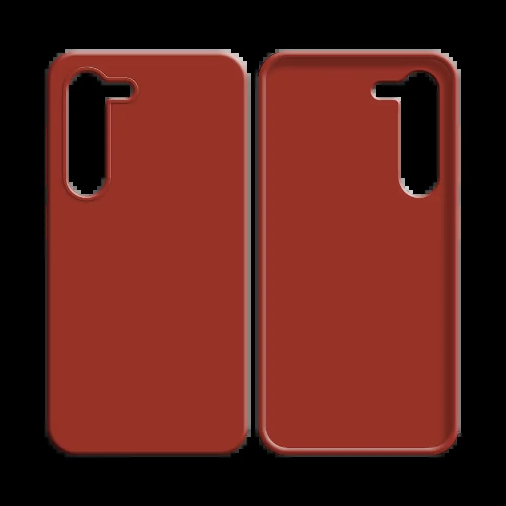 Coque Silicone Compatible pour Samsung Galaxy S23 5G S911 (#1) Rouge - Vue 12