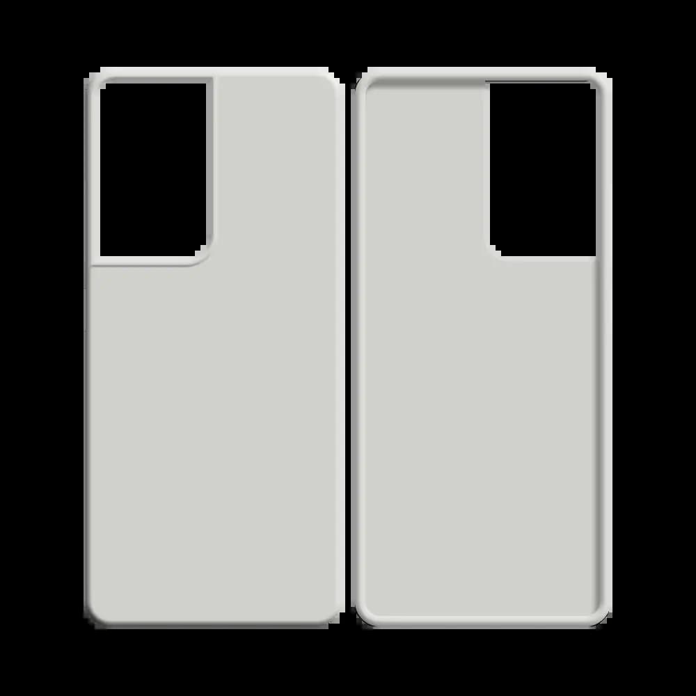 Coque silicone Samsung Galaxy S21 Ultra 5G - Blanc - Vue 2