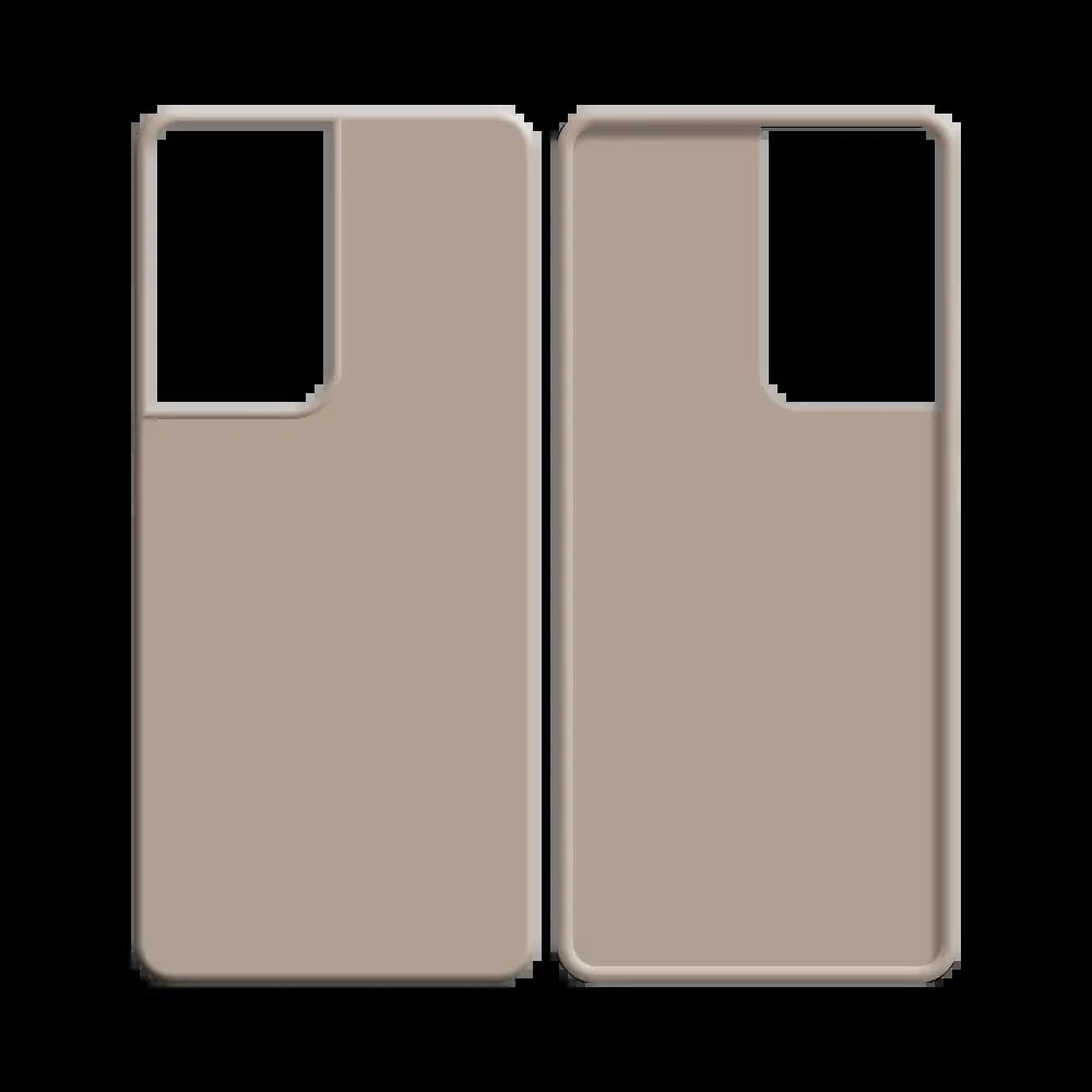 Coque silicone Samsung Galaxy S21 Ultra 5G - Rose Gold - Vue 2