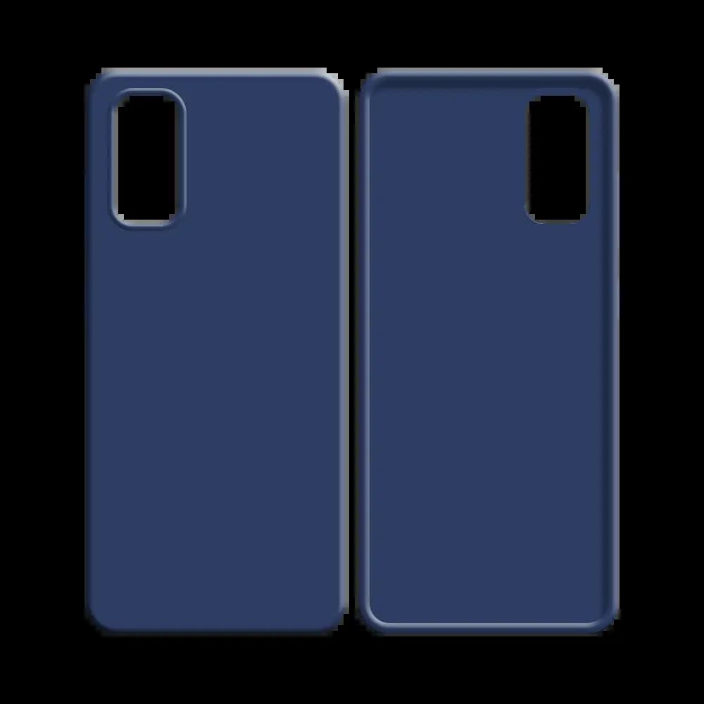 Coque silicone Samsung Galaxy S20 - Bleu Marine - Vue 2