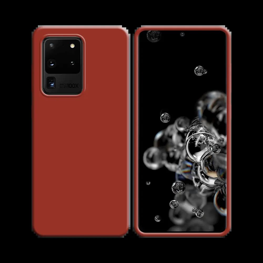 Coque silicone Samsung Galaxy S20 Ultra - Rouge