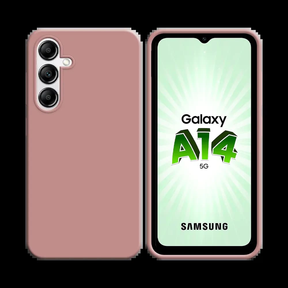 Coque silicone Samsung Galaxy A14 - Rose