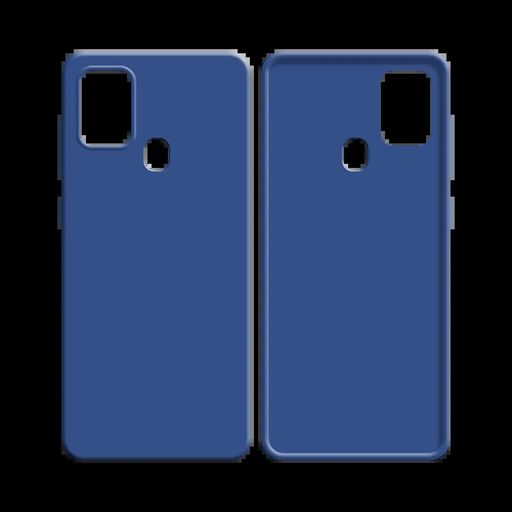 Coque silicone Samsung Galaxy A21S - Bleu Marine - Vue 12