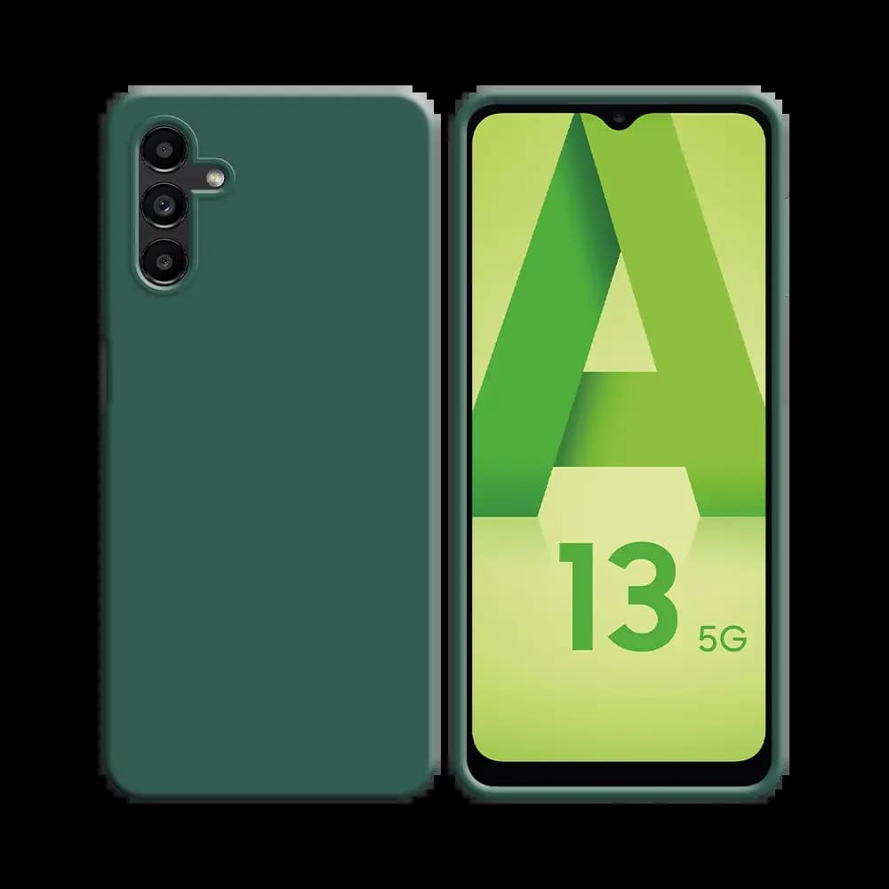 Coque silicone Samsung Galaxy A13 5G / Galaxy A04s - Vert Foncé