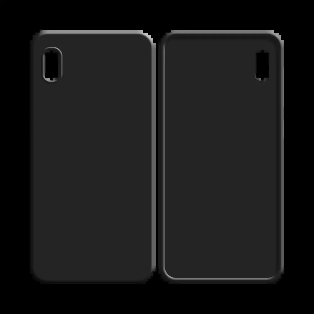 Coque silicone Samsung Galaxy A10 - Noir - Vue 12