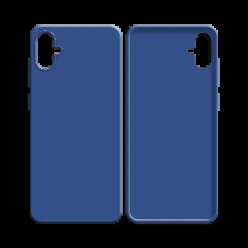 Coque silicone Samsung Galaxy A04e - Bleu Marine - Vue 12