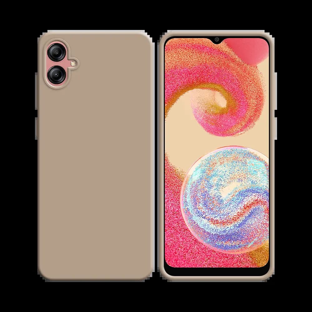 Coque silicone Samsung Galaxy A04e - Rose Gold