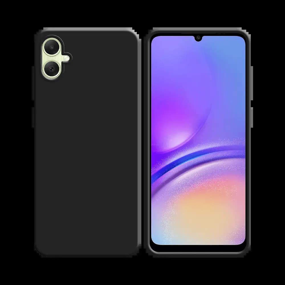Coque Silicone Compatible pour Samsung Galaxy A05 A055 (#3) Noir