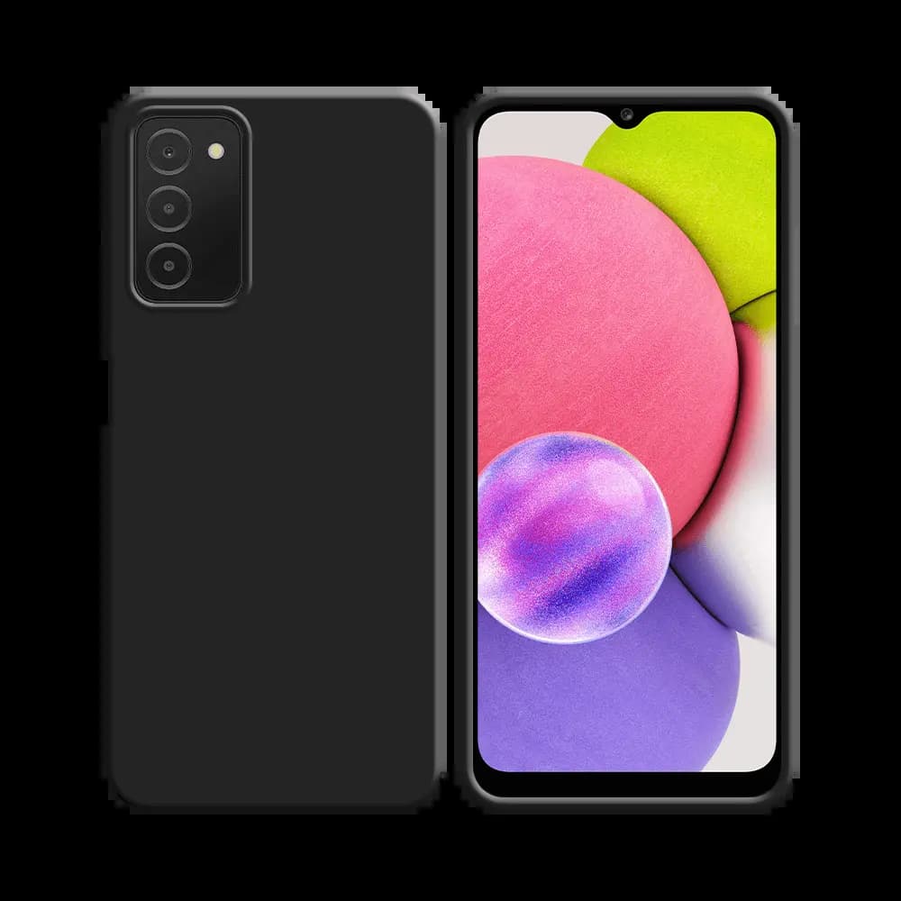 Coque silicone Samsung Galaxy A03s - Noir